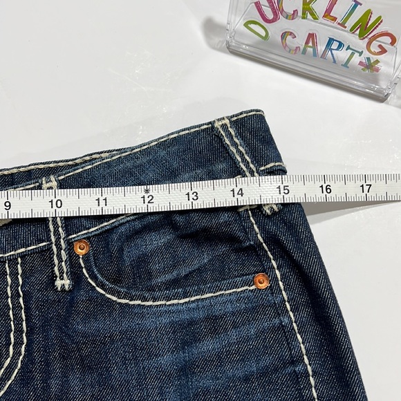 NEW True Religion Pencil Denim / White Stitch Skirt SZ-26 - Picture 9 of 10